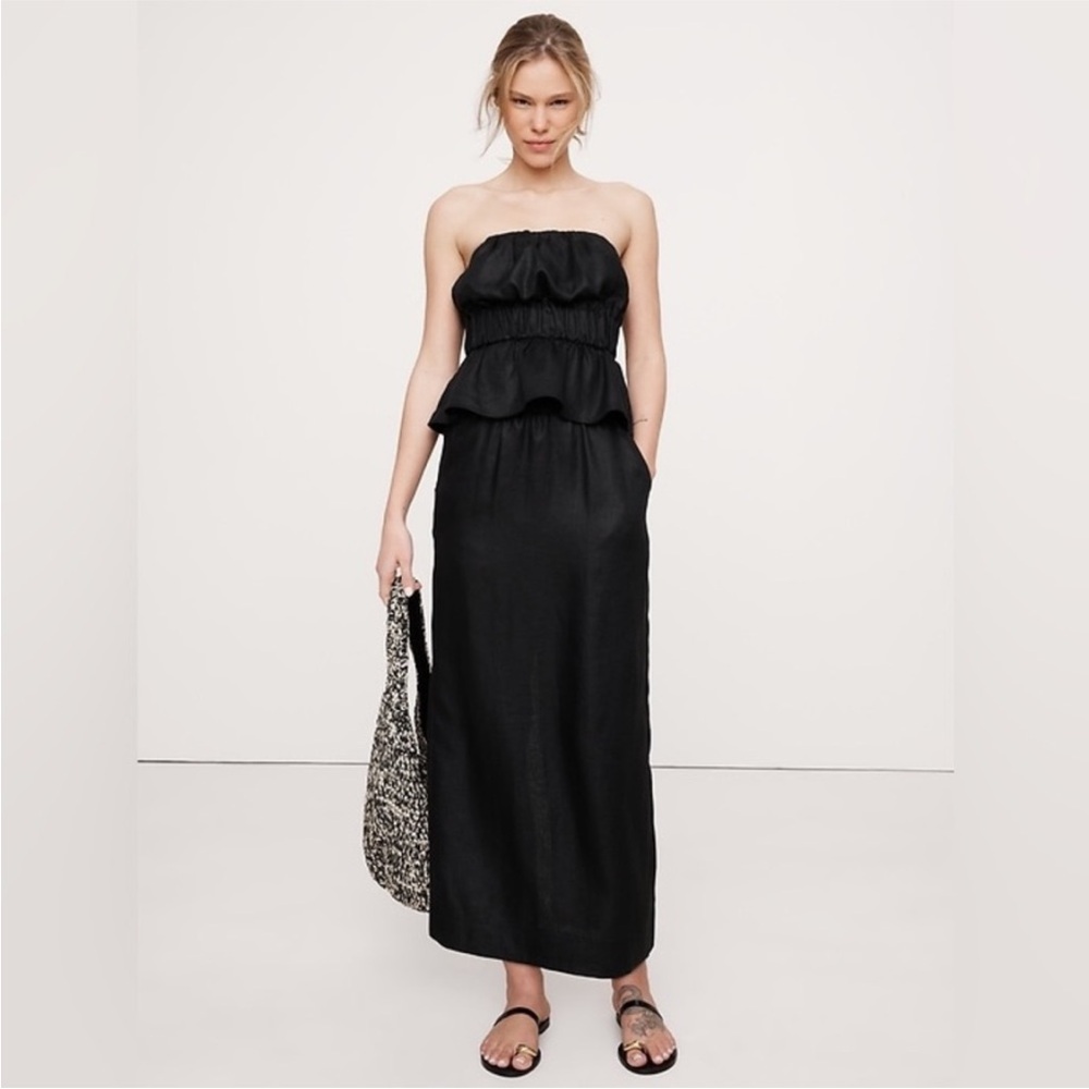 NWT! Banana Republic Linen Pull-On Maxi Skirt - Size Medium #772233 🫙